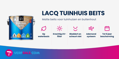 Lacq Tuinhuisbeits Transparant Bruin
