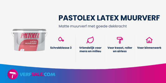 Pastolex Latex muurverf, sfeerbeeld van Verfsale.com