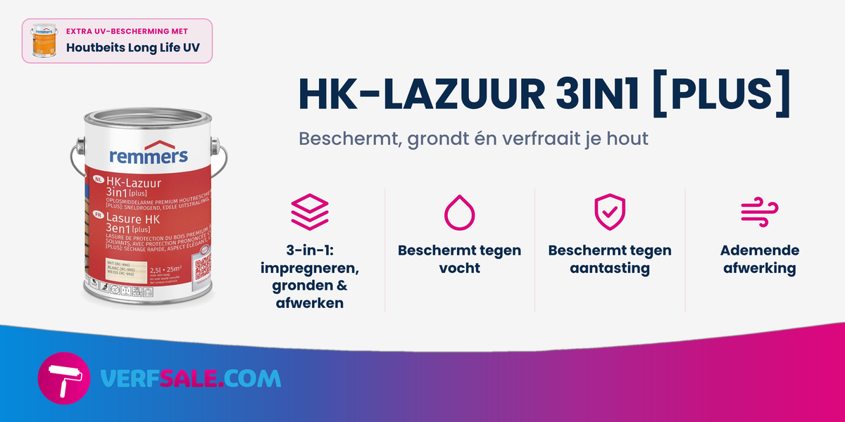 Remmers HK-Lazuur 3in1 [PLUS] - Wit