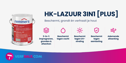 Remmers HK-Lazuur 3in1 [PLUS] - Zilvergrijs
