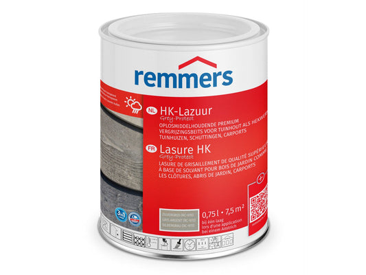 Remmers HK-Lazuur 3in1 [PLUS] - Zilvergrijs - Houtbeits