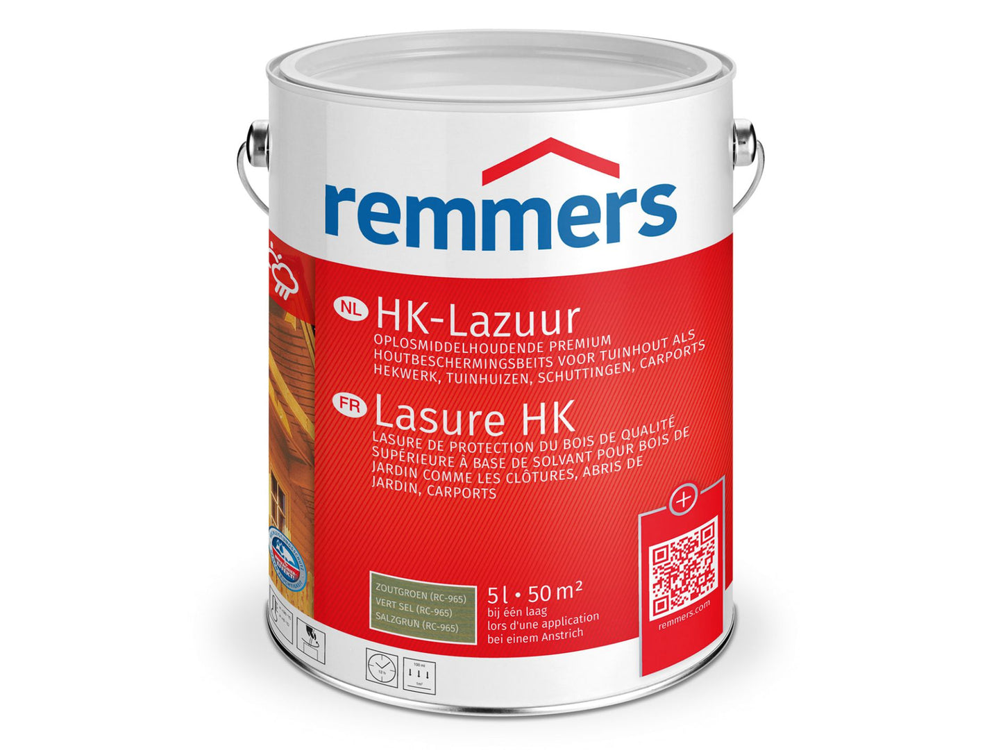 Remmers HK-Lazuur 3in1 - Zoutgroen - Houtbeits