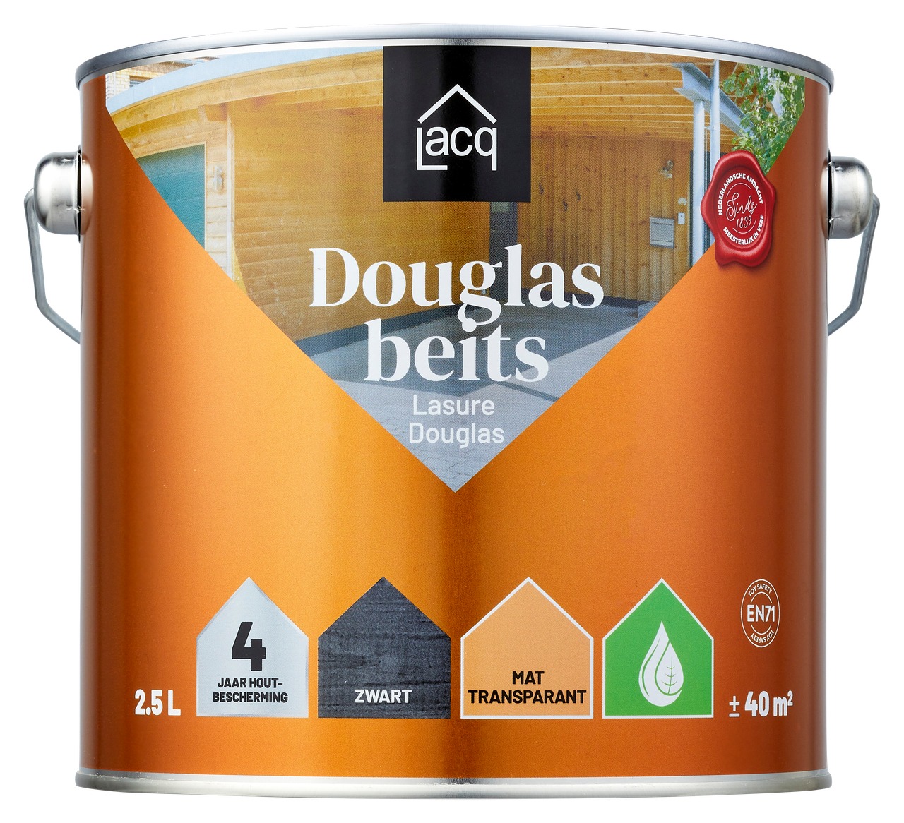 Lacq Douglas Beits Zwart